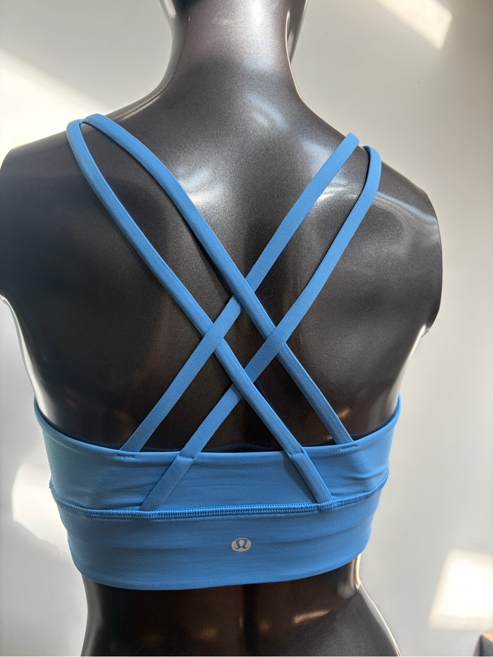 Lululemon athletica Sky Blue Crisscross Back Sports Bra